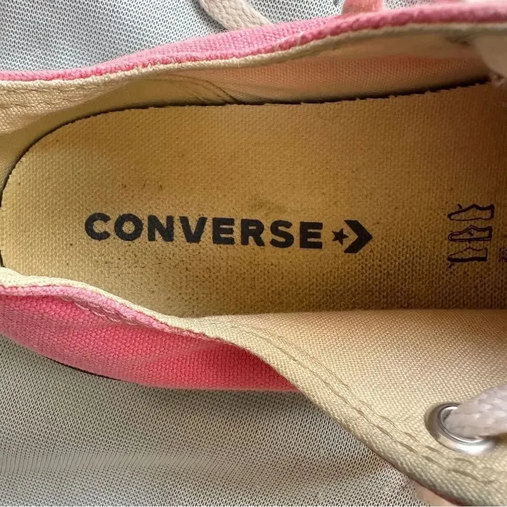 Converse all star kids pink shoes size 3